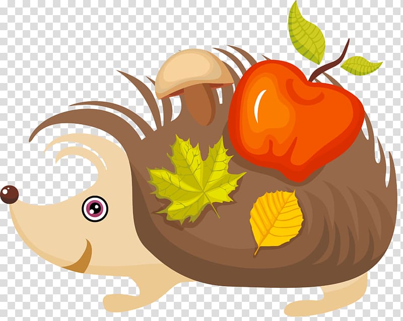 Carpet Sticker Autumn Child , Cartoon hedgehog transparent background PNG clipart