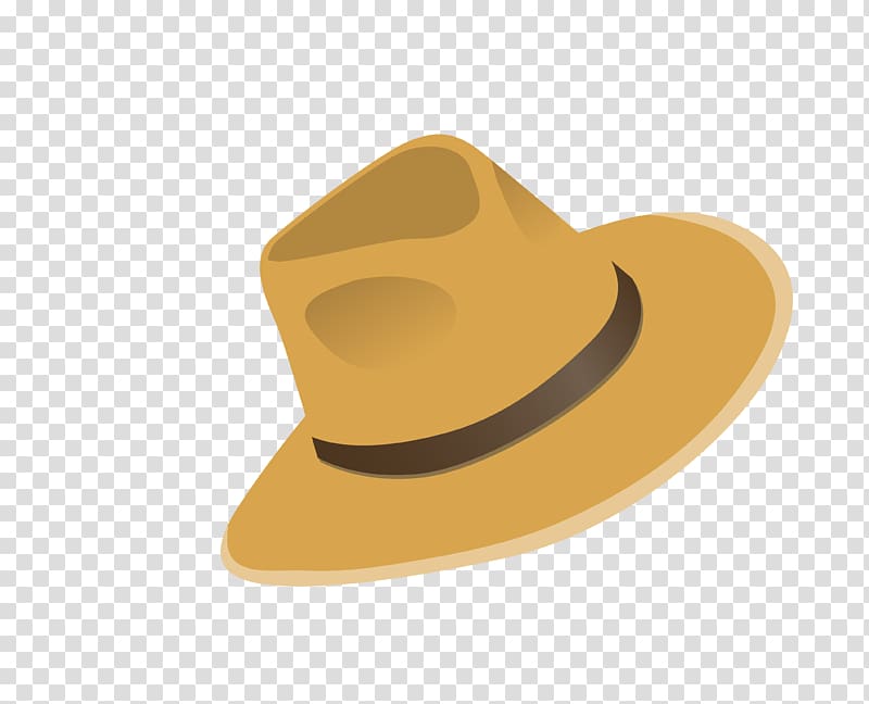 Hat Fedora Yellow, yellow big hat male ladies hat transparent background PNG clipart