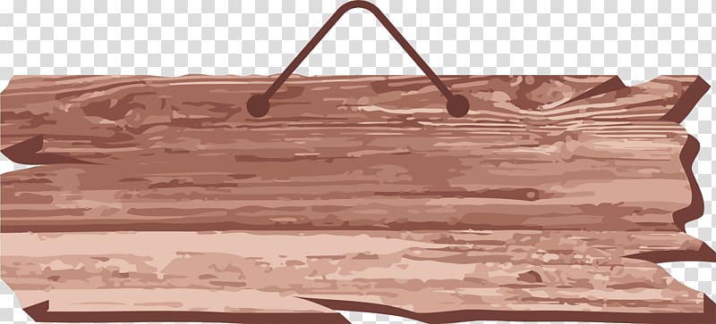 brown wooden hanging plank illustration, Hardwood Nameplate Icon, Old wooden board transparent background PNG clipart