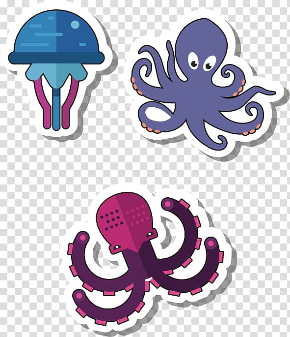 Octopus Marine biology , Software marine organisms transparent background PNG clipart