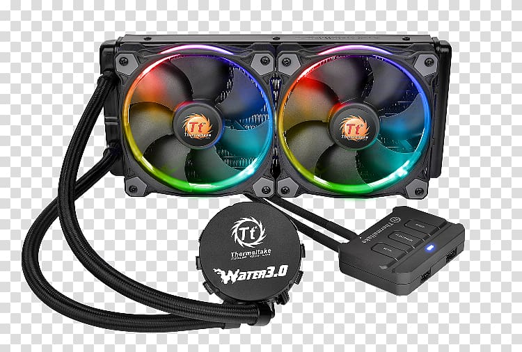 Computer System Cooling Parts Water cooling Thermaltake Water block Heat sink, color mode: rgb transparent background PNG clipart