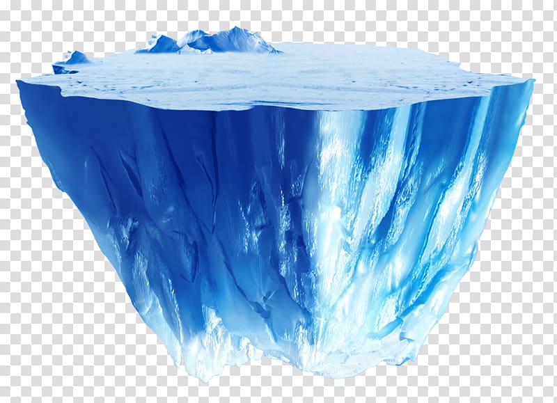 floating iceberg transparent background PNG clipart