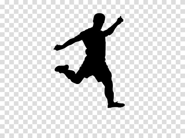 Silhouette Football player, atletismo transparent background PNG clipart