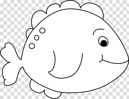 Fish Black and white , black outline of a fish transparent background PNG clipart