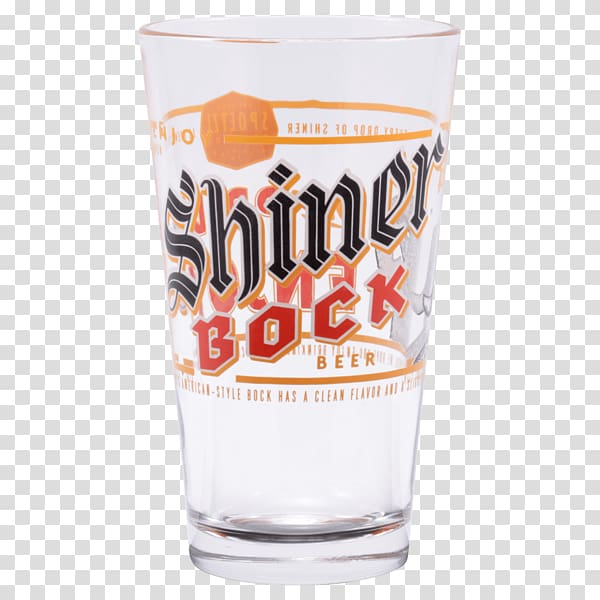 Pint glass Shiner Spoetzl Brewery Bock Beer, bucket beer transparent background PNG clipart