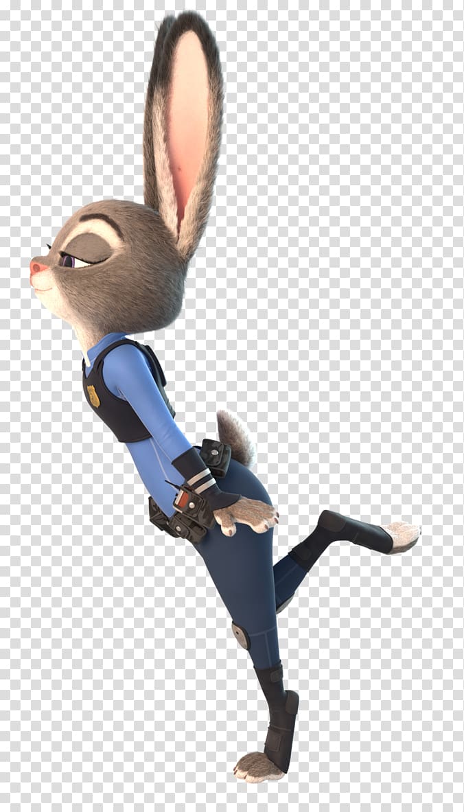 Lt. Judy Hopps Rabbit Nick Wilde 3D computer graphics, rabbit transparent background PNG clipart