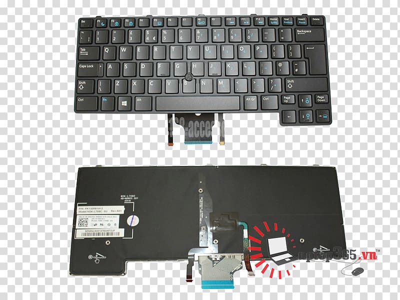 Computer keyboard Dell Latitude Laptop Numeric Keypads, Laptop transparent background PNG clipart