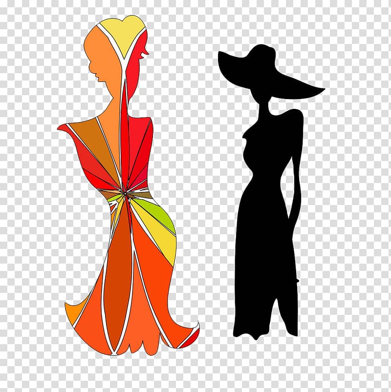 Model Drawing , Hand-painted color models transparent background PNG clipart