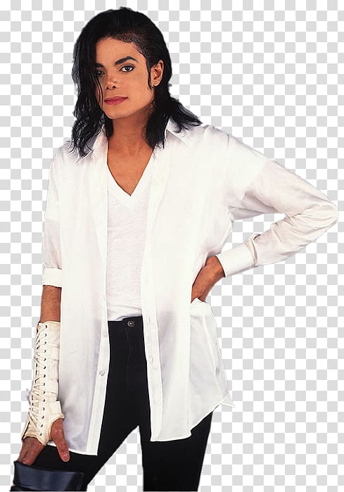 Black Or White Cardigan Dangerous T-shirt Music, michael jackson transparent background PNG clipart