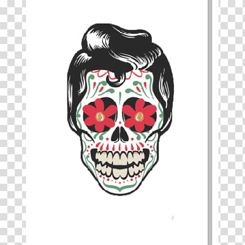 Calavera T-shirt Day of the Dead, Caveira transparent background PNG clipart