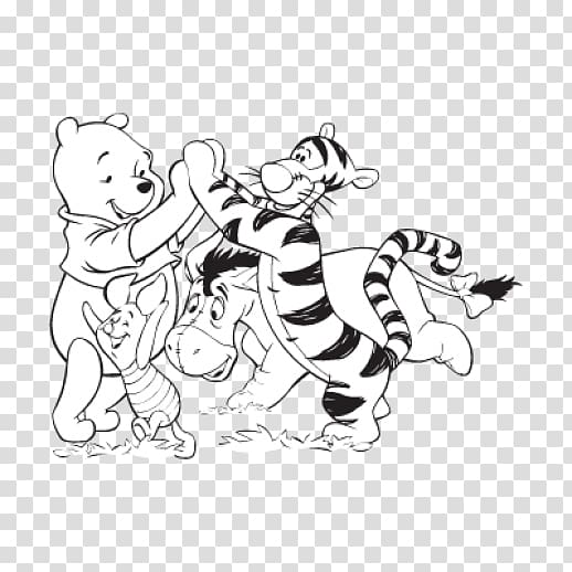 Winnie-the-Pooh and Friends Tigger Piglet, winnie the pooh transparent background PNG clipart
