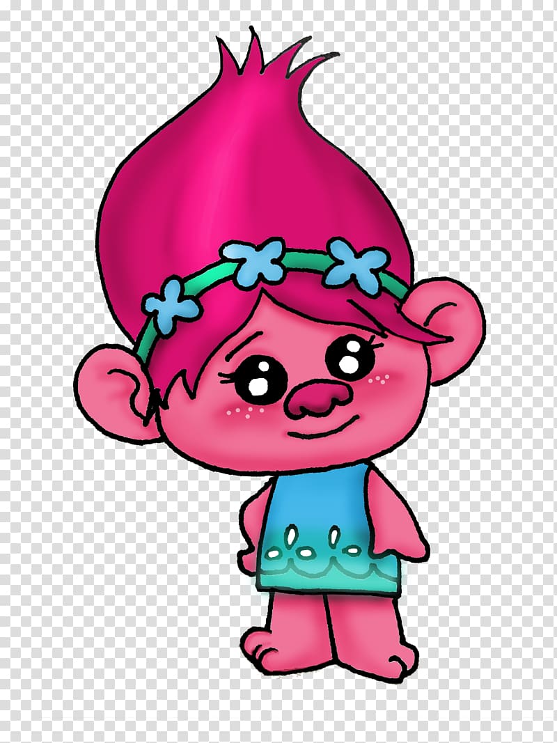 Drawing YouTube Art Trolls, poppy transparent background PNG clipart