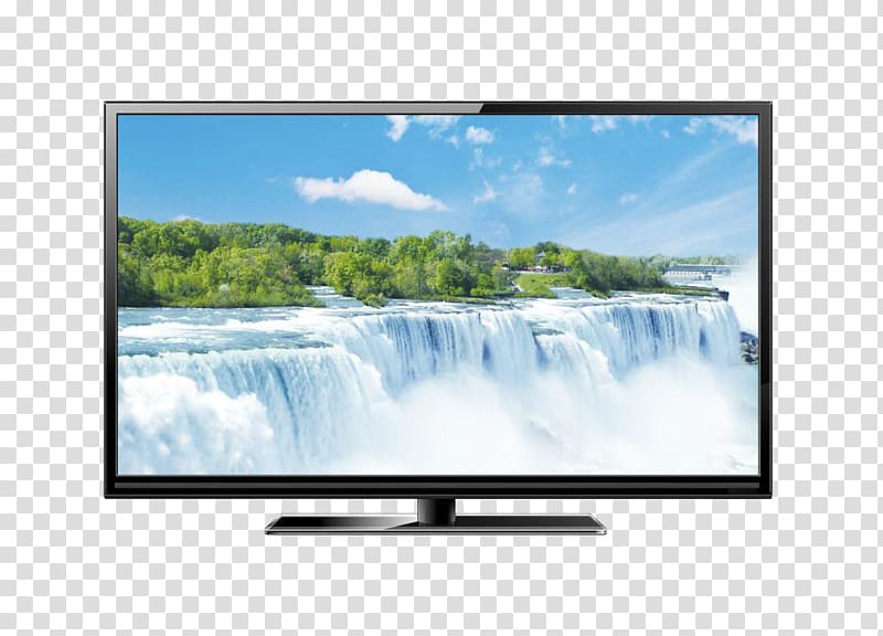 Television LED-backlit LCD Liquid-crystal display, 4-core CPU LCD TV Virtual Surround Sound transparent background PNG clipart