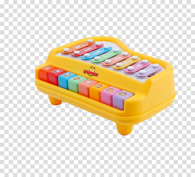 Xylophone Toy Percussion Musical instrument Metallophone, Garfield small xylophone transparent background PNG clipart
