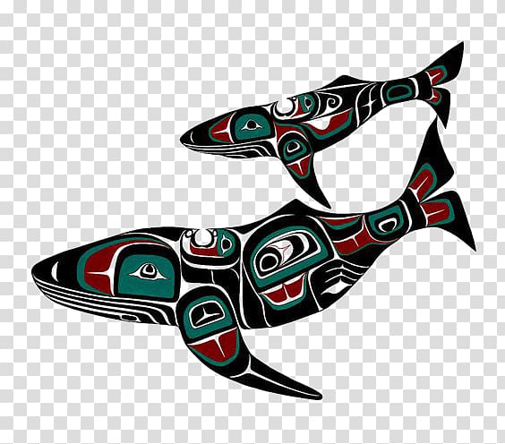 Indigenous peoples of the Pacific Northwest Coast West Coast of the United States Northwest Coast art Haida people, Pattern whale transparent background PNG clipart