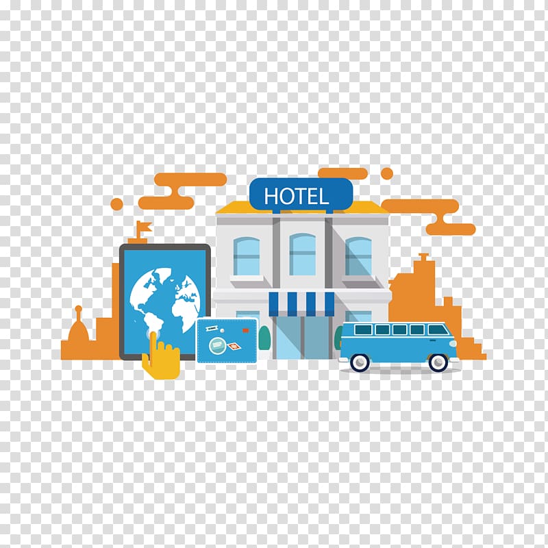 Online hotel reservations Booking.com Internet booking engine Package tour, Tablet PC and Architecture transparent background PNG clipart