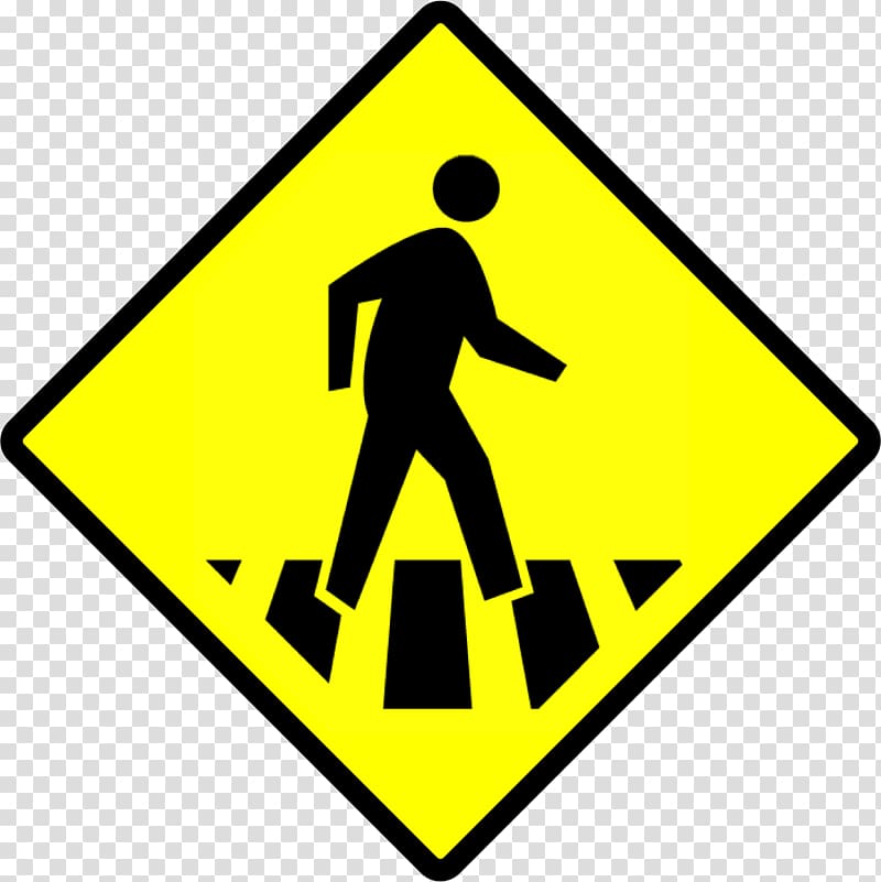 Safety Pedestrian Car Road Accident, Road Sign transparent background PNG clipart