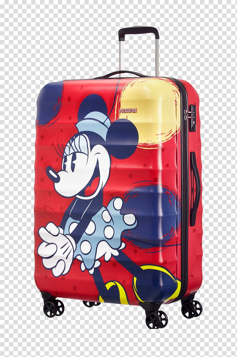 Mickey Mouse Suitcase Baggage American Tourister Minnie Mouse, mickey mouse transparent background PNG clipart