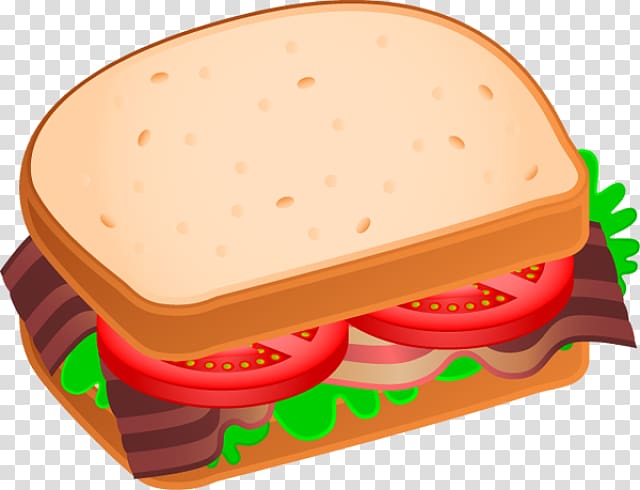 BLT Submarine sandwich Bacon sandwich Club sandwich Tuna fish sandwich, Hamburger transparent background PNG clipart