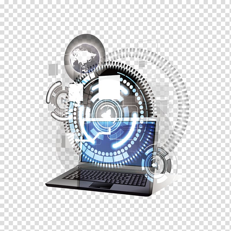 Circle Font, Science and technology pattern computer transparent background PNG clipart
