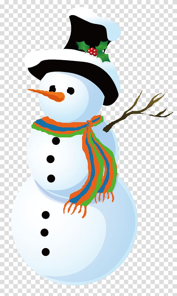Winter Snowman Illustration, Meng Meng da snowman. transparent background PNG clipart