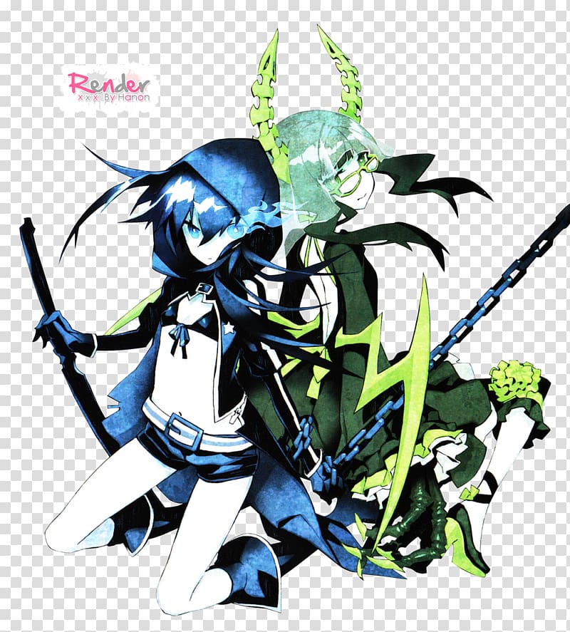 T-shirt Black Rock Shooter: The Game Anime Hatsune Miku, small family transparent background PNG clipart