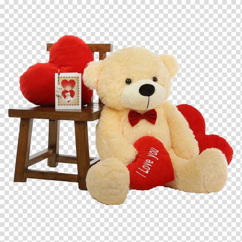 Teddy bear Valentine\'s Day Stuffed Animals & Cuddly Toys Gift, bear transparent background PNG clipart