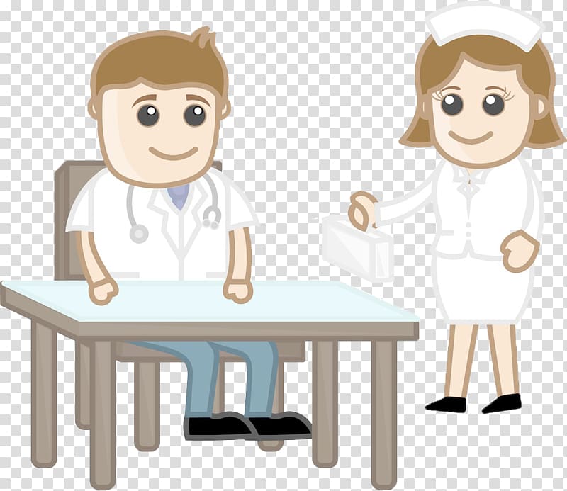 Nursing Physician Cartoon Medicine, Doctors and nurses transparent background PNG clipart