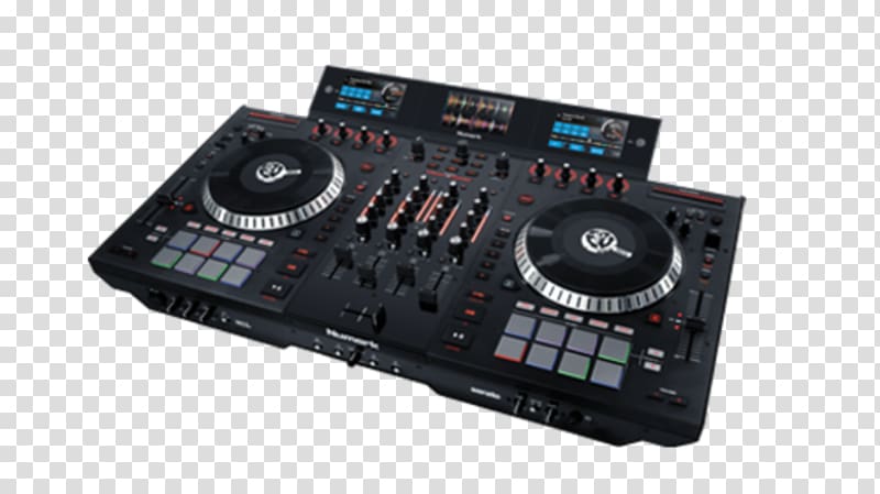 DJ controller Disc jockey Audio Mixers Numark Industries, Turntable transparent background PNG clipart