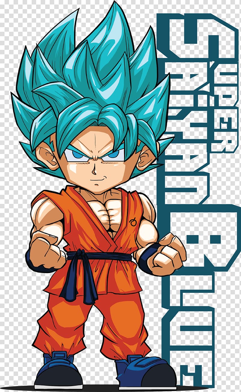 Super Saiyan Blue illustration, Goku Vegeta T-shirt Super Saiyan Dragon Ball, goku Chibi transparent background PNG clipart