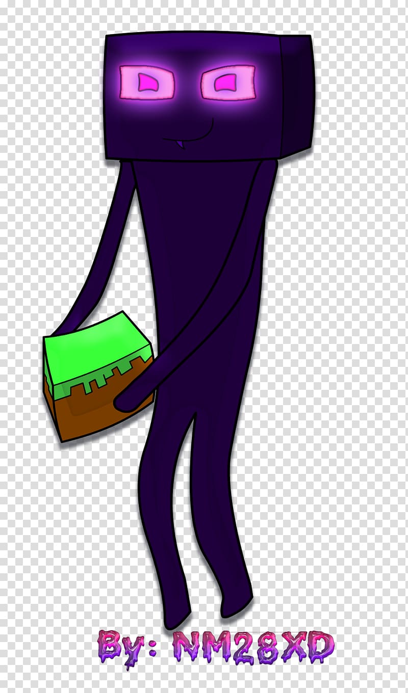 Minecraft Enderman Drawing, a crafty and villainous person transparent background PNG clipart