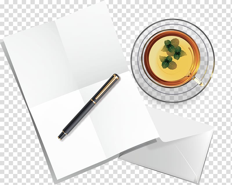 Tea Icon, Simple and elegant office pen material transparent background PNG clipart