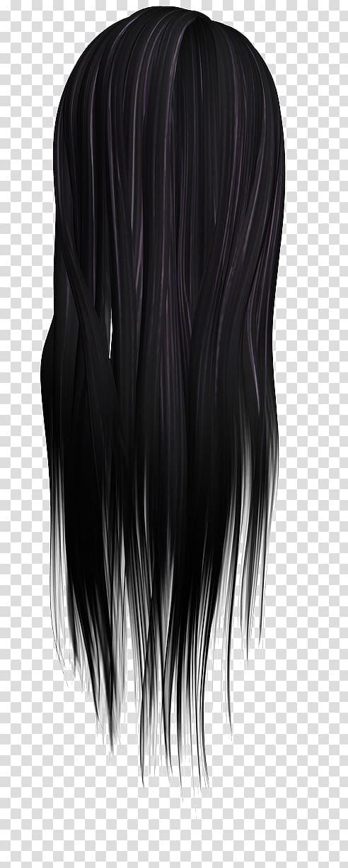 Wig Black hair Black hair Hair coloring, hair transparent background PNG clipart