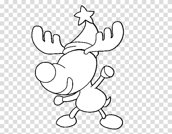 Reindeer Rudolph Drawing Christmas, fete des peres transparent background PNG clipart