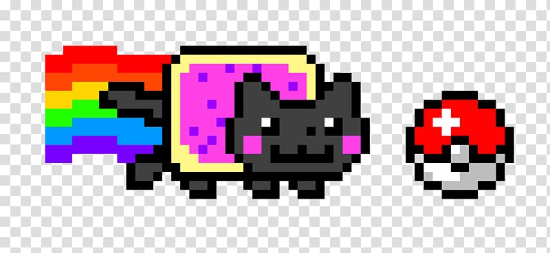 Nyan Cat YouTube Pixel art, pokeball transparent background PNG clipart