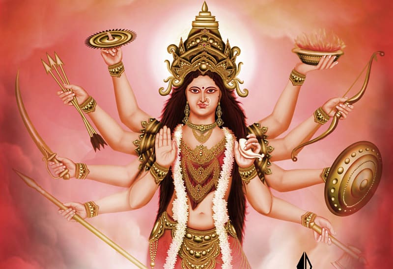 Durga Puja Navaratri Devi Shakti, Goddess transparent background PNG clipart