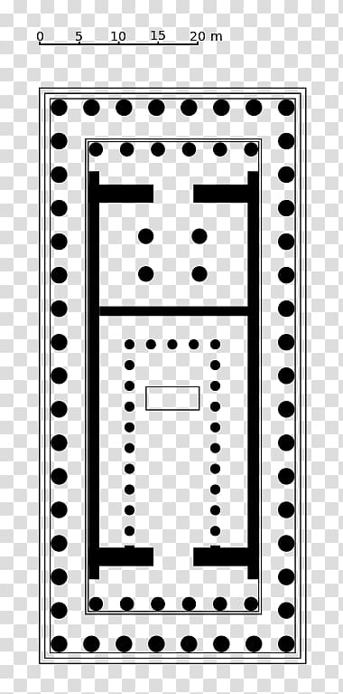 Parthenon Temple Floor plan Doric order, plan view transparent background PNG clipart