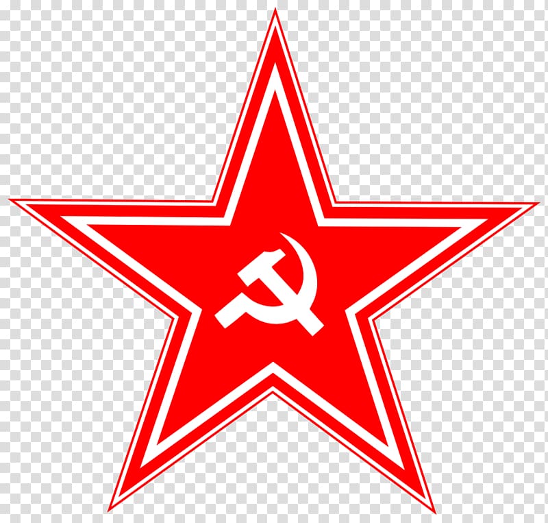 red star , Soviet Union Hammer and sickle Red star Communist symbolism Communism, Red Ussr Star transparent background PNG clipart
