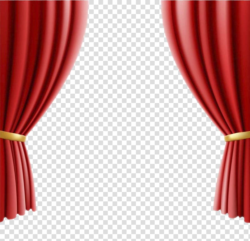 red curtain art, Theater drapes and stage curtains Cinema , Red curtains transparent background PNG clipart