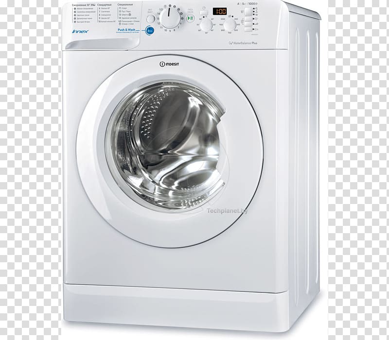 Washing Machines Indesit Co. Indesit Innex XWA 71483X W EU, Washing machine, freestanding, width: 59.5 cm, depth: 54 cm, height: 85 cm, front loading, 52 litres, 7 kg, 1400 rpm, white Home appliance Laundry, others transparent background PNG clipart