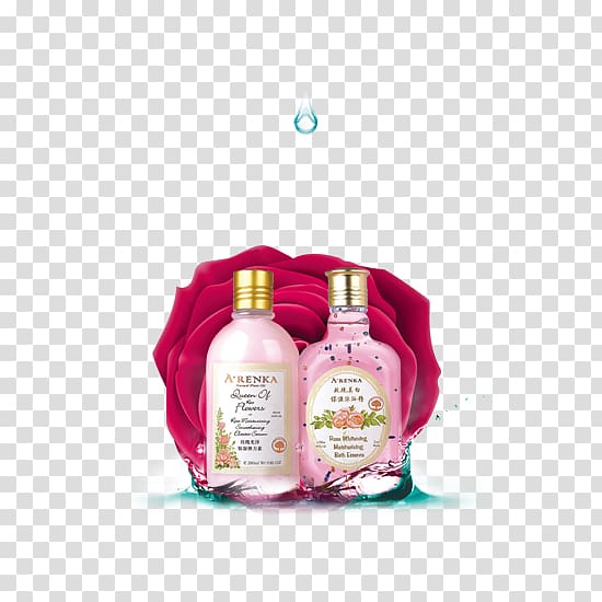 Rose oil Perfume Essential oil, rose essential oil transparent background PNG clipart