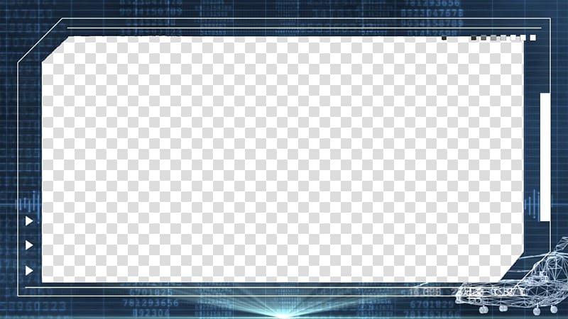 blue border template, Video Television set High-definition television, Cool video borders transparent background PNG clipart