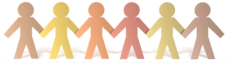 Paper doll Holding hands , People Holding Hands transparent background PNG clipart