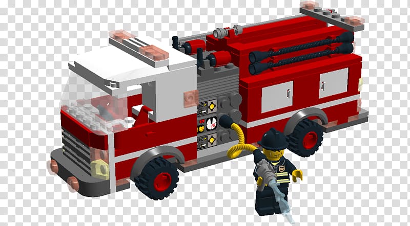 Lego City Fire engine LEGO Digital Designer Motor vehicle, fire transparent background PNG clipart