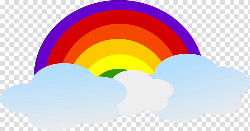 Cloud Rainbow , Cute Cloud transparent background PNG clipart