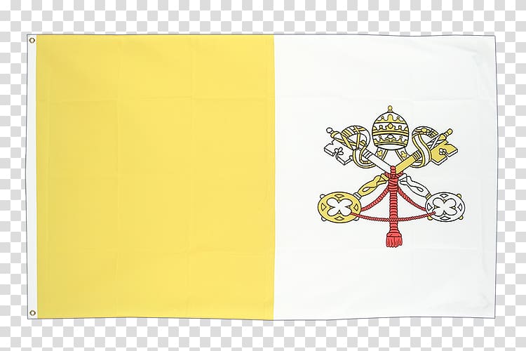 Vatican Museums Flag of Vatican City Yellow Font, Flag transparent background PNG clipart