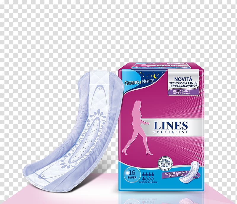 Lines Fater S.p.A. Sanitary napkin Diaper Slip, lines transparent background PNG clipart
