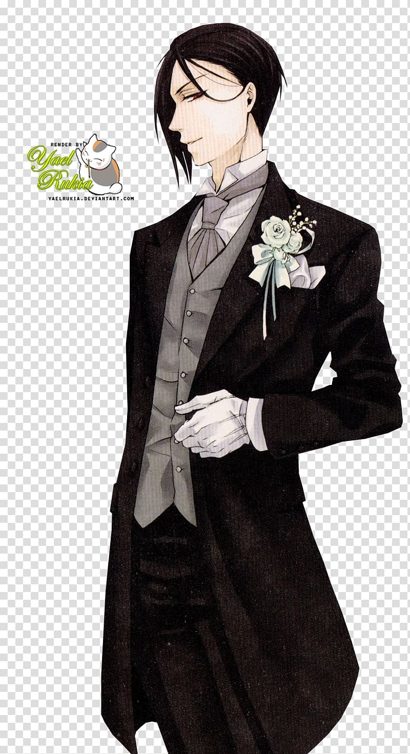 Sebastian Michaelis Ciel Phantomhive Black Butler Rendering Manga, sebastian transparent background PNG clipart