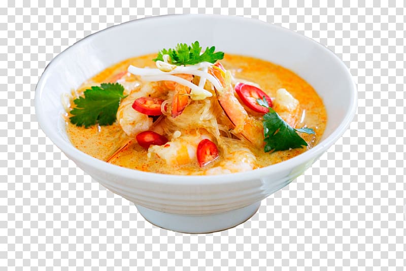 Laksa Singaporean cuisine Malaysian cuisine Thai cuisine Asian cuisine, Tom Yum kung transparent background PNG clipart