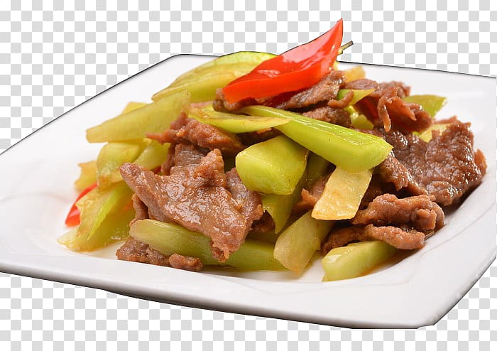 Fried rice XO sauce Chinese broccoli Beef Stir frying, Fried beef with broccoli transparent background PNG clipart